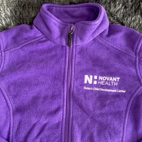 Novant Health purple fleece jacket - Today’s Child Learning Center edition - Picture 5 of 17